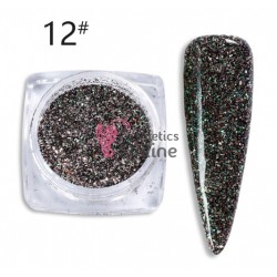 Decor pentru unghii NADP027UU sclipici Holografic Diamond - Black